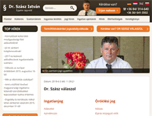 Tablet Screenshot of drszasz.hu